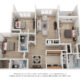 3 Bedroom 3 Bath – Terrace